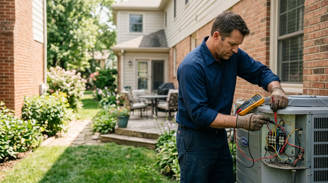 HVAC technician working near Thompson Ridge, NY